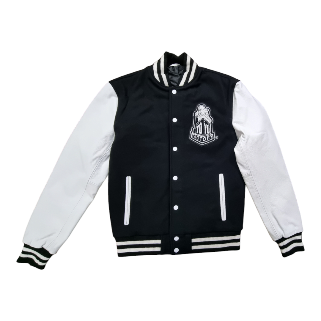 Yoyofactory Varsity Jacket (Made with Genuine Leather & Wool ...